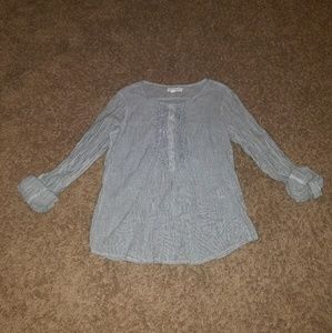 Aéropostale Pen Stripe Blouse   Medium